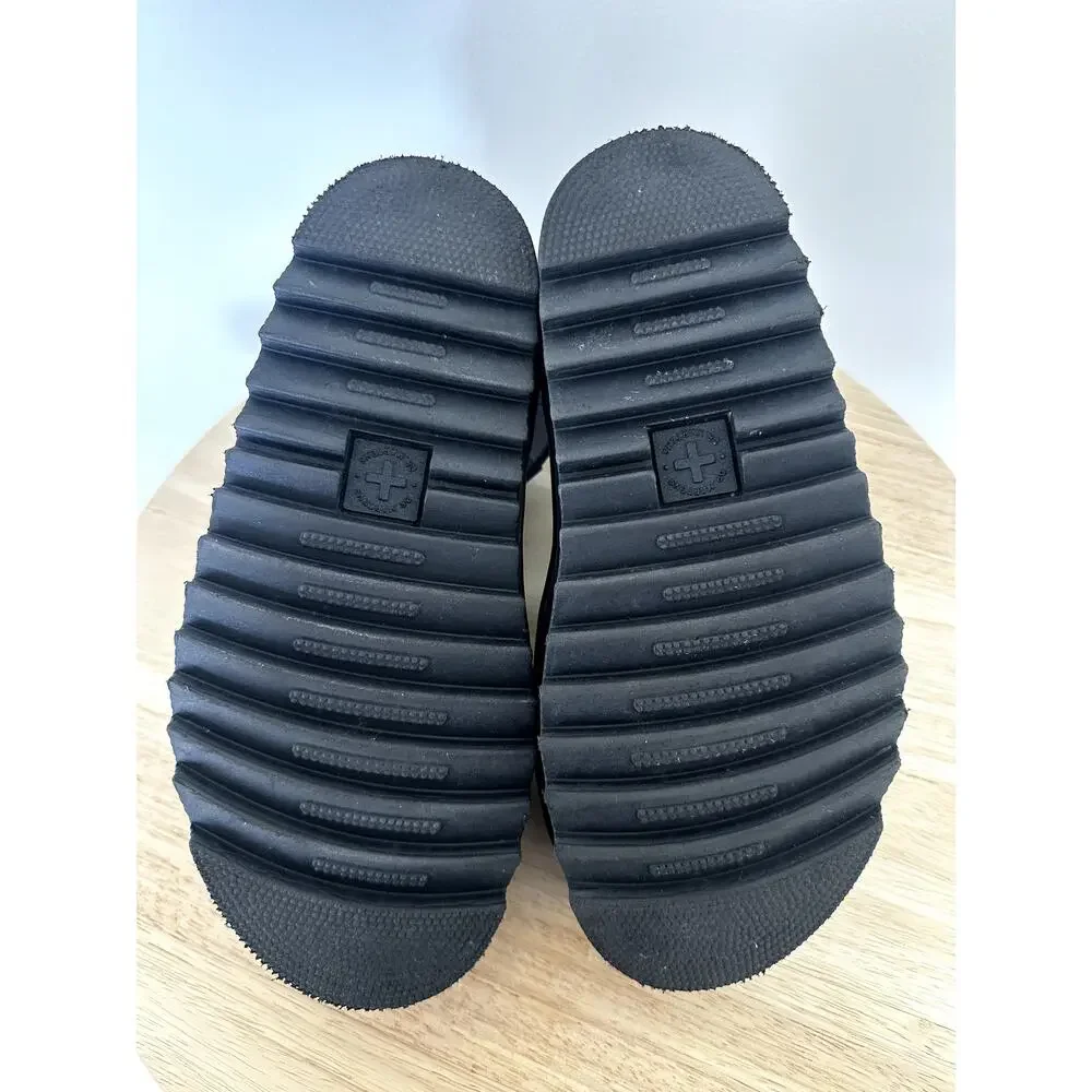 Dr. Martens Vegan Blaire Platform Sandals Black Strappy Women's Size 5 US / 3 UK